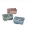 Taizhou Tingli Lattice Plastic Lunch Box Estudante Escritório Trabalhador Fast Food Box Microondas Aquecimento Lancheira