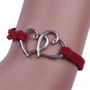 Pulsera trenzada de cuerda de terciopelo Doble Amor para principiantes de Aliexpress Amazon Ebay Diseño de nicho Pulsera ajustable