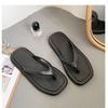 Chanclas Cuadradas de Bloques de Color 2023 para Mujer Estilo Coreano Sandalias de Moda Chanclas de Clip para Playa en Stock Suela Gruesa