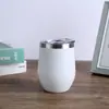 Fornecimento Direto Transfronteiriço de Copos em Aço Inoxidável 304 de Camada Dupla 12oz para Beber Diretamente, Copos Térmicos para Café e Vinho, Personalização no Atacado