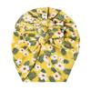 Nuevo gorro infantil de algodón puro transfronterizo con pliegues y tres lazos, gorro para bebé, gorro indio de doble capa con estampado para bebé