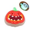 Venta caliente serie de Halloween luz LED parpadeante zapatos con agujeros hebilla de zapato de flor DIY desmontable zapatos de jardín hebilla decorativa en stock pelo