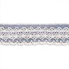 Encaje de algodón elástico accesorios para el cabello DIY decoración de pinzas para el cabello accesorios para embalaje de regalo textil para el hogar este blanco 6.5cm