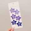 Pinzas para el cabello infantiles de moda con forma de estrella, versátiles y no dañan el cabello, juego de pasadores para arreglar mechones sueltos y flequillo, accesorios para el cabello para niñas