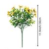 Amazon Transfronterizo Flor Artificial Eucalipto Pensamiento Arreglo de Flores de Seda Simulada Decoración para el Hogar Adornos de Plantas Creativas
