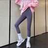 Outono e Inverno Novo Tubarão Preto Pele Leggings Mulheres Exterior Vestir Cintura Alta Barriga Apertado Leggings Fleece-forrado Calças de Yoga Engrossadas
