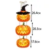 Novo Halloween Transfronteiriço Decoração Pendurada Decorativa de Madeira Abóbora Morcego Decoração Pendurada Cena Pendurada na Parede do Pátio Decoração Pendurada na Parede