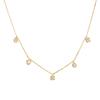 Collar con colgante geométrico cuadrado pequeño de circonita transfronterizo europeo y americano para mujer, Plata de ley S925, Simple, Versátil, Cadena para clavícula con diamante
