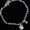 Pulsera con Colgantes de Perro y Gato de Dibujos Animados Lindos para Mujer, Estilo Dulce, Joyería de Mano Creativa para Niñas, Regalo para Novias y Parejas