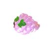 Novo Lindo Fruta Simulação Micro Paisagem DIY Ornamento Luminoso Melancia Morango Uva Resina Artesanato