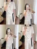 2026 Verano Nuevo Estilo Coreano Dulce Encaje Patchwork Floral Manga Corta Delgado Corte Holgado Adelgazante Cómodo Versátil Camiseta