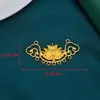 Aleación Color de Electroforesis Conservación de Color Nueve Piezas Doble Nube Flor de Loto Accesorios DIY Estilo Antiguo Hanfu Qipao Pasador Accesorios de Collar
