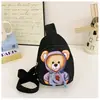 Nuevo Oso de Vestir Niños y Niñas Bolso Cruzado para Salir Dibujo Animado Bolso de Pecho Infantil Mochila Pequeña de Viaje para Bebé para Mujeres