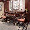 Novo Estilo Chinês Madeira Maciça Zhongtang Mesa de Oito Imortais de Seis Peças Estojo Fragrante Mesa de Descendente Cadeira Principal Mesa Mesa de Entrada para Casa Rural