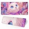 Novo Mouse Pad com Estampa de Gato, Extra Grande, Antiderrapante, Tapete de Mesa, Tapete para Teclado de Computador de Escritório, Personalizável