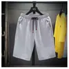 Shorts Masculinos para Uso ao Ar Livre, Tendência de Verão em Seda Gelada Fina, Shorts Casuais Esportivos de Secagem Rápida para Praia