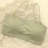 Venda Direta do Fabricante, Roupa Íntima Sem Costura de Seda Gelada Mais Vendida Transfronteiriça para Meninas Jovens e Estudantes, Regata Esportiva, Top Tubo, Estilo Fino