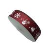 Fita de Natal Decoração para Embrulho de Presente Fita Estampada Flores de Feriado Embrulho de Caixa de Bolo Fita de Natal Fita de Seda