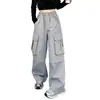 Pantalones de Niña Otoño 2026 Nuevos y Modernos Pantalones Cargo para Niñas Mayores, Versátiles Pantalones Casuales de Pierna Ancha para Niños