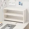 Estantería de Escritorio Estante de Almacenamiento Organizador para el Hogar Gabinete para Dormitorio Estante para Escritorio de Estudiante Librero Pequeño Sencillo de Múltiples Capas
