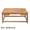 Mesa Quadrada Pequena de Tatami, Mesinha de Centro Pequena Estilo Japonês, Mesa para Varanda de Casa e Janela Saliente, Mesa Baixa Estilo Zen, Mesa Quadrada para Chá, Mesa Kang