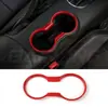 Adequado para modificação do Ford Mustang 2016, decoração da moldura do porta-copos do Mustang, adesivo de acabamento brilhante para capa do porta-copos em fibra de carbono ABS