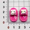 Chinelos de Gato de Desenho Animado Acessórios de Resina DIY Feito à Mão Presilhas de Cabelo Elásticos de Cabelo Pingentes para Copo de Água Flores para Sapato Materiais de Decoração