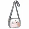 Nova bolsa tiracolo de PVC transparente, uma bolsa de ombro elegante e versátil para mulheres, leve e à prova d'água, com uma alça destacável para carregar seu celular