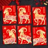2027 Ano do Carneiro Envelope Vermelho Novo Estilo Criativo Desenho Animado Carneiro Zodíaco Festival da Primavera Envelope de Dinheiro da Sorte Presente de Ano Novo Dinheiro Pequena Bolsa de Envelope Vermelho