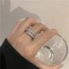 Anillo hioides estilo coreano liso forma de serpiente popular en línea TikTok venta caliente lujo ligero denso incrustado circón nicho Ins