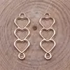 24x 8mm 0.7g multicolor Joias de comércio exterior Europa e Estados Unidos quente coração de amor conector de amor oco