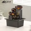 Xintianquan Fuente de Agua Corriente Estilo Europeo Pequeña Circulación de Agua Bola de Feng Shui Adornos Oficina Sala de Estar Escritorio Decoración de Riqueza