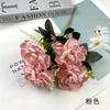 Ramo de flores Loulian vintage nórdico de 5 tenedores, venta transfronteriza, simulación de flores, decoración pastoral para mesas de hogar, bricolaje, con flores.
