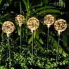 Luces de Bola de Alambre de Cobre Solares Luces para Césped al Aire Libre Luces de Caña Luces de Paisaje Luminosas Luces Decorativas para Patio y Jardín Ninguno
