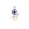 Anillo de Nariz Falso Ojo del Diablo Creativo Europeo y Americano Transfronterizo Sin Perforación Pinza para Nariz en Forma de U Acero de Titanio Recubrimiento al Vacío Producto Nuevo