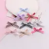 Bico de renda colorido xadrez laço DIY acessórios de vestuário, acessórios de cabelo, materiais de decoração de bonecas, acessórios e enfeites