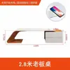 Escritorio ejecutivo lacado de alta gama, escritorio moderno simple para oficina de CEO, elegante escritorio y silla individual para gerente supervisor, creativo