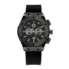 Relojes para Hombre Estilo Británico al por Mayor Básico, Venta al por Mayor Transfronteriza de Gama Alta, Reloj de Cuarzo Esmerilado Estilo Industrial con Calendario, Correa de Silicona
