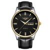 Guanqin B4 Relógio Masculino de Quartzo Luminoso com Calendário Duplo à Prova d'Água Pulseira de Aço Relógio Masculino Simples Casual Moderno Gq81688