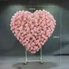 Adereços de Decoração em Forma de Coração para Casamento, Flores Artificiais, Arte Floral, Arcos em Forma de Coração, Decorações para Vitrines de Shopping Centers, Estrutura de Ferro, Arcos em Forma de Coração