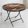 Mesa Redonda Plegable Mesa Cuadrada Pequeña Alquiler de Apartamento Pequeño Mesa Plegable para el Hogar Alquiler Casa Mesa de Comedor Plegable