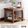 Mesa de Centro com Sensação de Luxo Leve e de Alto Padrão, Mesa Quadrada Pequena, Mesa Lateral, Gabinete Lateral, Estante de Armazenamento Estilo Chinês Novo, Mesa Simples para Uso na Sala de Estar