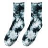 132 Calcetines Largos de Algodón Tie-Dye para Parejas Street Ins Calcetines de Calle Hip-Hop Deportivos de Caña Alta Calcetines de Moda