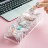 Cabo de Dados para Desktop Simples Mini Caixa de Armazenamento Tampa Transparente Separador de Cabos de Alimentação Organizador Suporte Caixa de Armazenamento para Notas Adesivas
