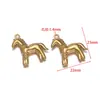 Nuevo Colgante de Caballo Sólido Fundido a Presión de Acero Inoxidable Encanto Versátil Accesorios para Collares Pulseras Pendientes DIY Europeos y Americanos Venta al por Mayor