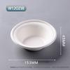 Plato de papel de pulpa de caña de azúcar plato de papel tazón de papel plato de pulpa desechable 6 7 8 9 10 pulgadas Blanco color natural plato de pulpa de caña de azúcar redondo