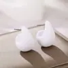 Pendientes de Gota de Agua Geométricos Simples Más Vendidos, Pendientes de Frijol Pequeño de Color Caramelo Acrílicos, Tachuelas Versátiles Estilo Europeo y Americano