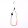 Yilian novo arco cadeia de telefone colorido frisado caso de telefone cordão curto bonito cordão saco decoração para as mulheres
