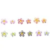 Nuevas Decoraciones de Arte de Uñas de Dibujos Animados de Flores de Cinco Pétalos de Colores 3D de Resina Pequeñas Flores Accesorios para Uñas Rhinestones Decorativos DIY