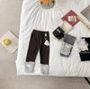 Pantalona Casual Patchwork Versátil Estilosa Estilo Novo Outono Doce para Meninas Crianças Coreana para Primavera e Outono